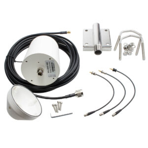 Bộ ăng-ten Scan Thuraya Hàng hải đa hướng thụ động với giá đỡ cột/rail (8m): Giải pháp liên lạc biển bền bỉ và đáng tin cậy