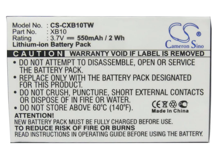 Pin TT-CS-CXB10TW Xact Communication