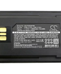 Pin CS-FVX530TW.2 Li-ion 2600mAh Cho Bộ Đàm Vertex Standard VX-260, EVX-530 Và VX-451