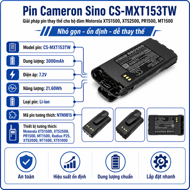 Pin Cameron Sino CS-MXT153TW