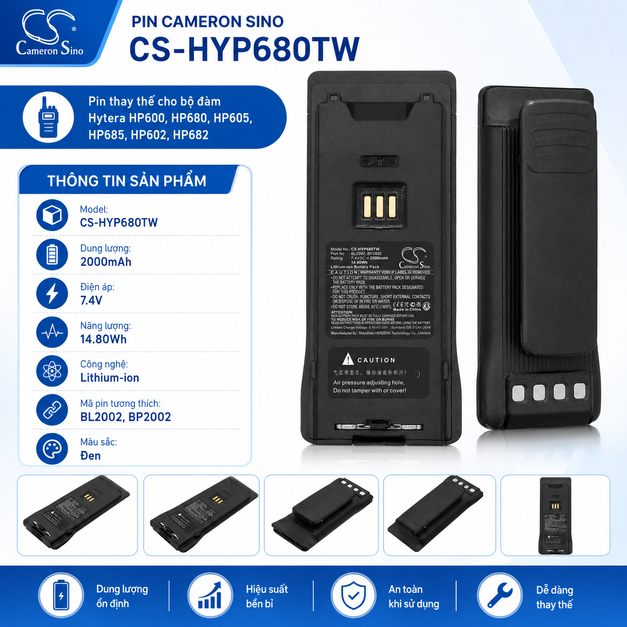Pin Cameron Sino CS-HYP680TW