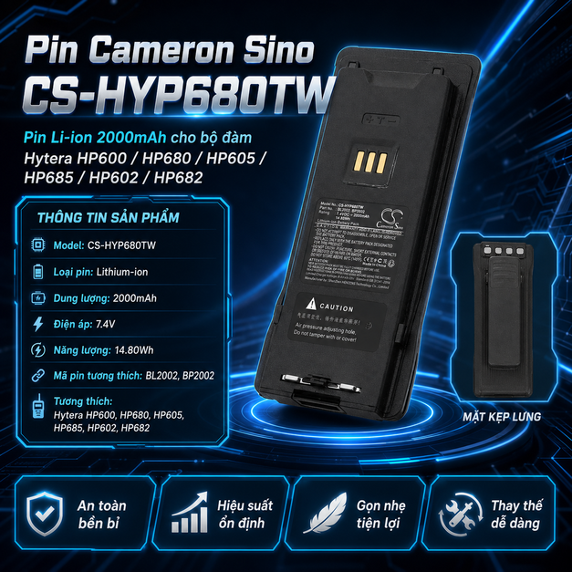 Pin Cameron Sino CS-HYP680TW