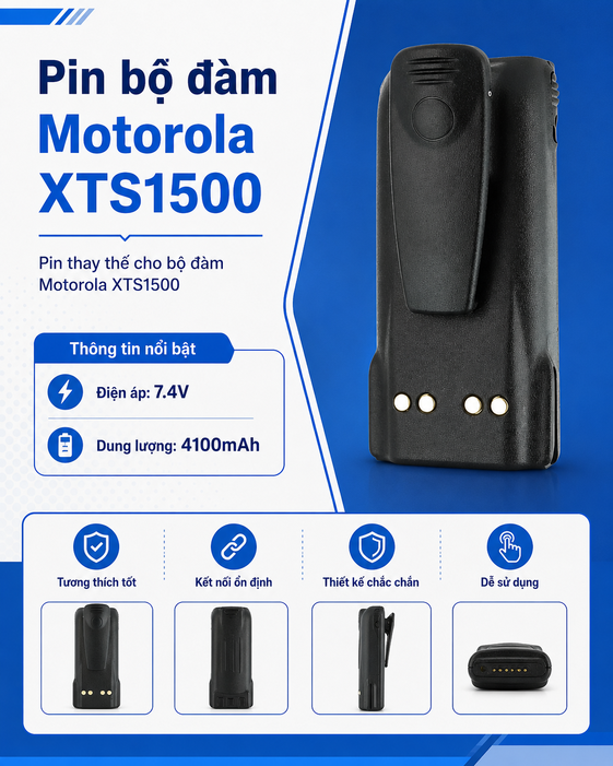 Pin Bộ Đàm PM9858LIP