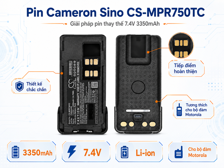 Pin Cameron Sino CS-MPR750TC