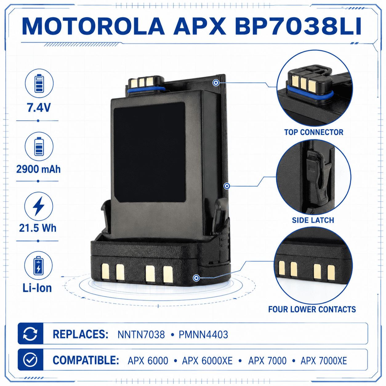 Pin BP7038LI