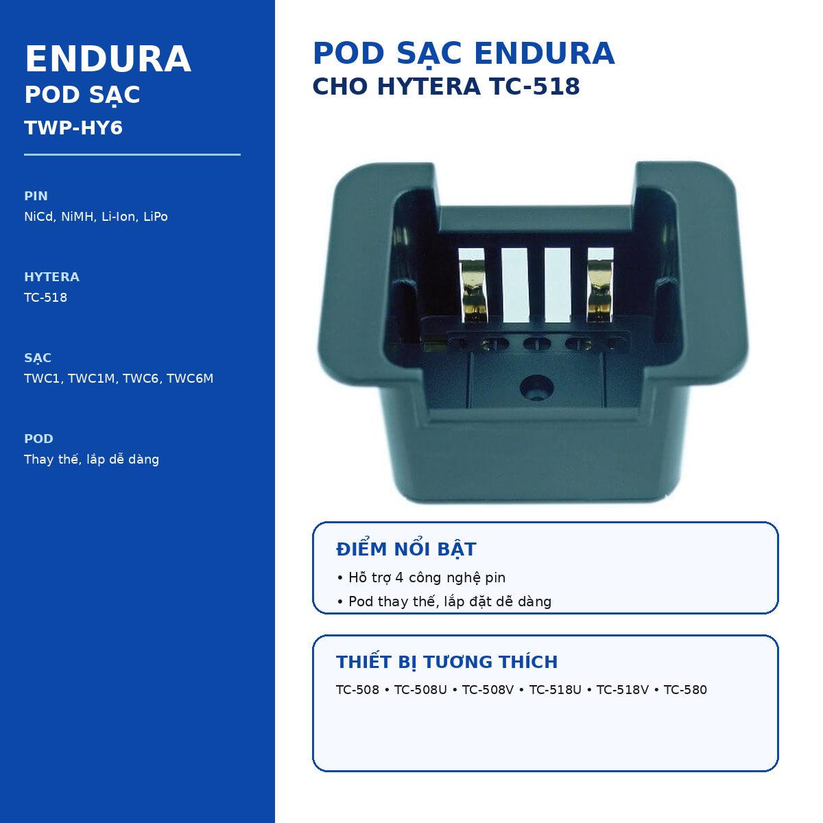 Pod sạc TWP-HY6