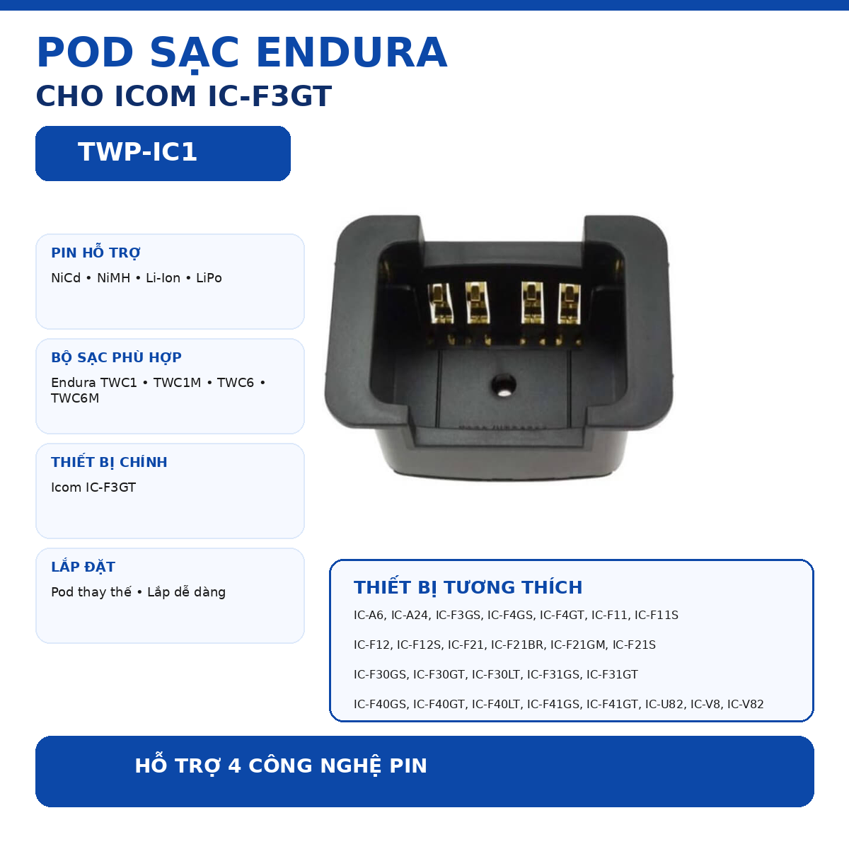 Pod sạc TWP-IC1