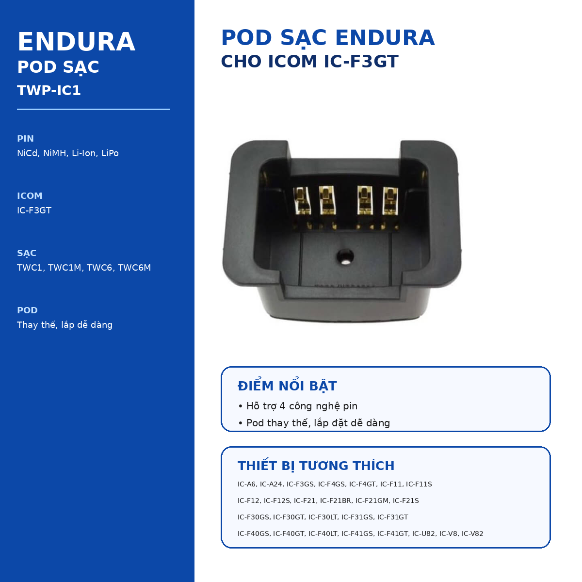 Pod sạc TWP-IC1