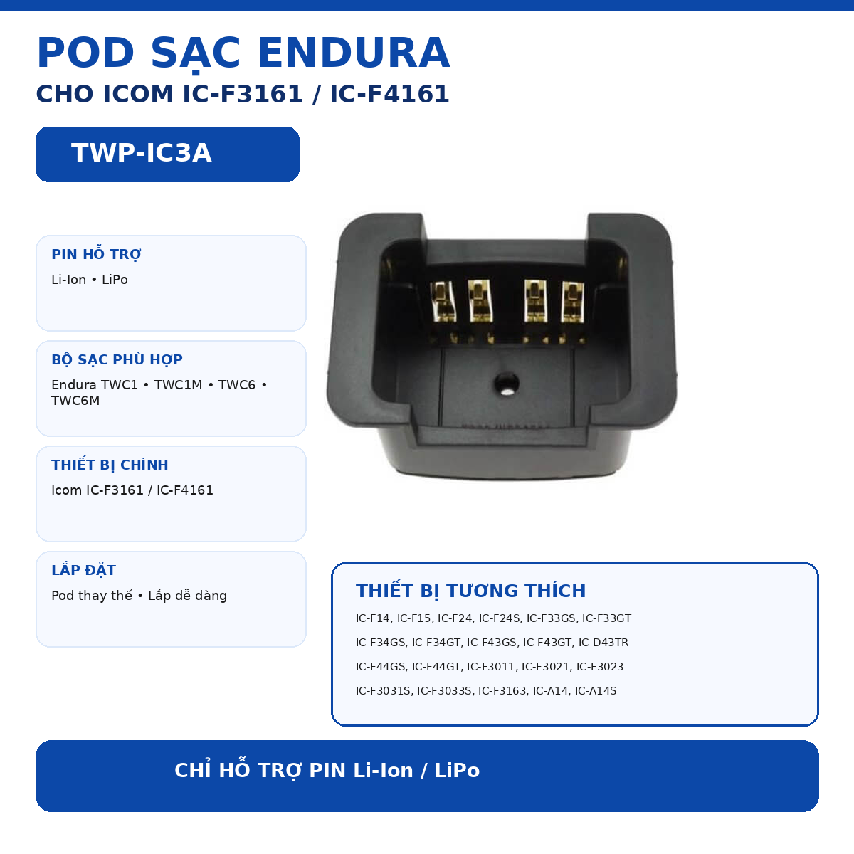 Pod sạc TWP-IC3A