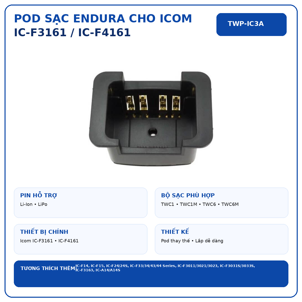 Pod sạc TWP-IC3A
